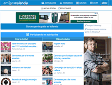 Tablet Screenshot of amigosvalencia.com